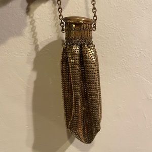 1920s incredible vintage flapper beggar bag Whiting & Davis costume purse